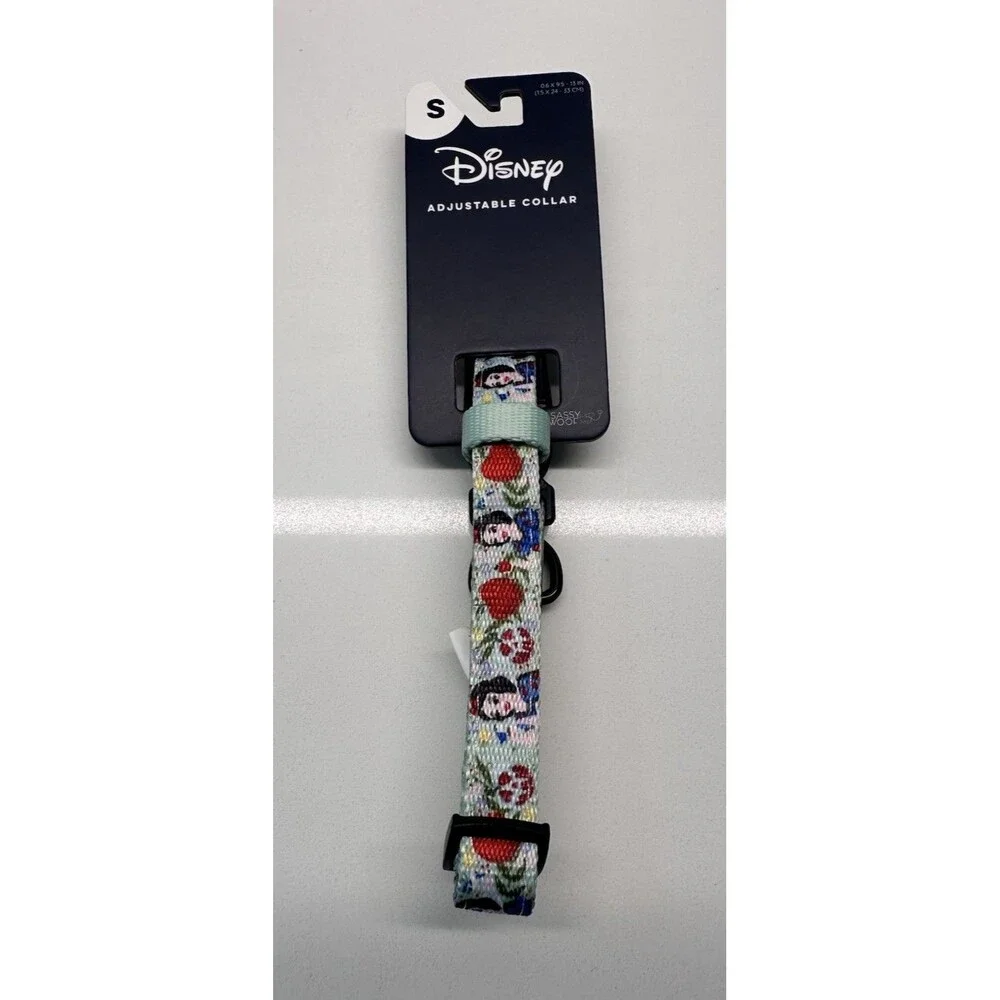 NEW Sassy Woof x Sleeping Beauty Adjustable Dog Collar Size Small S NWT
